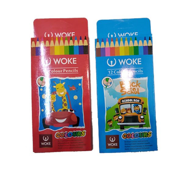 مداد رنگی 12 رنگ woke
