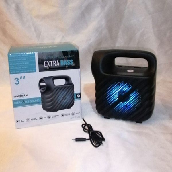 اسپیکر چراغدار extra bass مدل GTS-1533